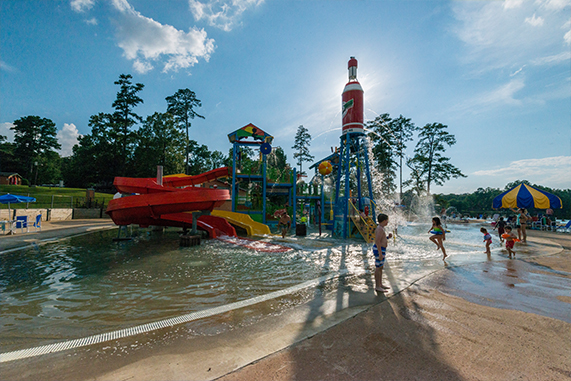 #1 RV Park Campground Resort in MS - Jellystone Park Pelahatchie MS - Yogi Bear’s fun, family-friendly RV park campground resort near Jackson MS - Full-hookup RV sites, campsites, cabins, waterpark.